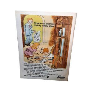 1974 Prudential Insurance Kids Taking Apart A Clock Original Print Ad 70s